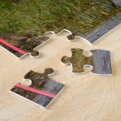 Roze Flamngoes. Legpuzzel (Zijkant)