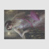 Roze Flapper Glam Vrouw Decoupage Tissuepapier (Voorkant)