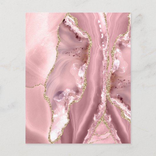 Roze flauwte roofvlieger flyer (Achterkant)