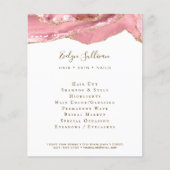 Roze flauwte roofvlieger flyer (Voorkant)