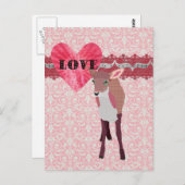  roze flauwvallen Briefkaart (Voorkant / Achterkant)