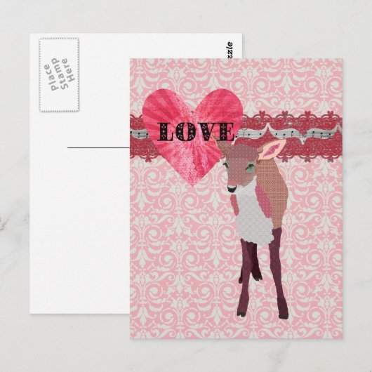  roze flauwvallen Briefkaart (Voorkant / Achterkant)