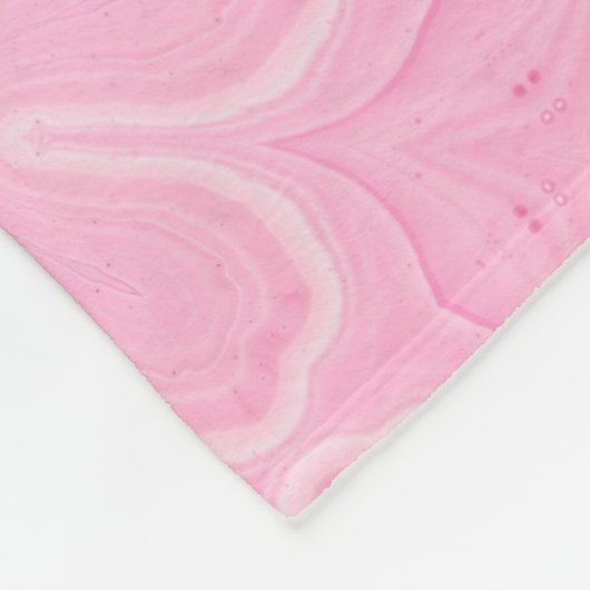 Roze Fleece Deken (Hoek)