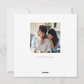 Roze Fles Bottel Bloemige Gelukkige Moederdag  Feestdagenkaart (Achterkant)