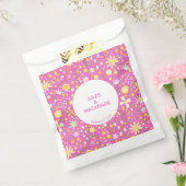  roze flesbloem - pleisterkalk bedankzakje (Gezegeld)
