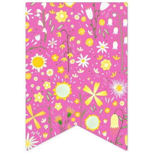 roze flesbloem vlaggetjes (Derde vlag)