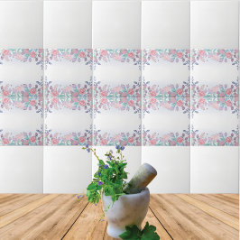 roze flesje op witte keramiek tegeltje