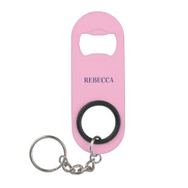 Roze Flesopener Aangepaste Tekst Bar Sleutel Cadea Mini Flessenopener