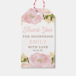 Roze flessenbatterijen voor Vrijgezellenfeest Cadeaulabel