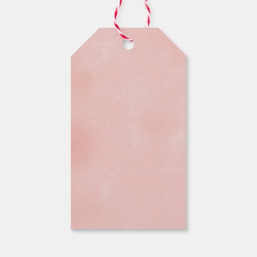 Roze flessenbatterijen voor Vrijgezellenfeest Cadeaulabel (Achterkant)