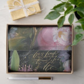 Roze Flessenborstel en Bloemen Decoupage Tissuepapier (Geschenk)