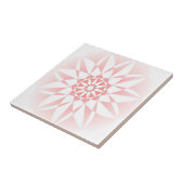 roze flessengradiënt keramische Tegel Tegeltje (Zijkant)