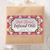 Roze flessenoliën Etiketten van flesjes (Insitu)