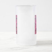 Roze Fleur De Lis Matglas Bierpul (Center)