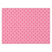 Roze Fleur-de-lis Patroonontwerp Tafelkleed (Voorkant (Horizontaal))