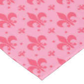Roze Fleur-de-lis Patroonontwerp Tafelkleed (Gekanteld)
