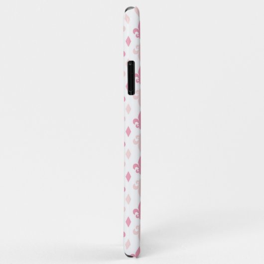 roze fleur de Lis Pattern Case-Mate iPhone Case (Achterkant/rechts)