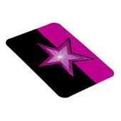 Roze, flexibele magneet, zwart roze magneet (Rechterzijde)