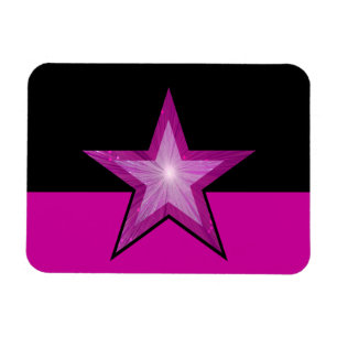 Roze, flexibele magneet, zwart roze magneet