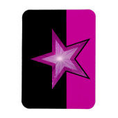 Roze, flexibele magneet, zwart roze magneet (Verticaal)