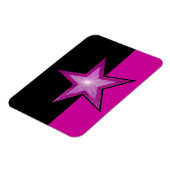 Roze, flexibele magneet, zwart roze magneet (Linkerzijde)