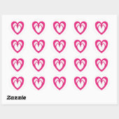 roze flip flop design 2 ronde sticker (Vel)