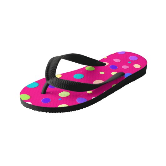 Roze flip-flop slipper (Schuin)