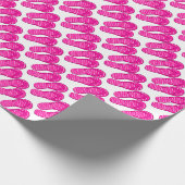 Roze flip flop strand thema cadeaupapier (Hoek)