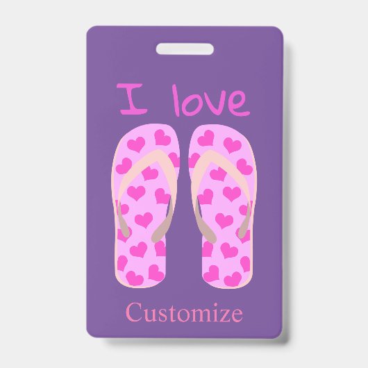 Roze Flip-Flops Thunder_Cove Badge (Voorzijde)