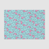 Roze fllamingos-patroon tissuepapier (Voorkant)