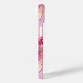 Roze floraal Case-Mate iPhone case (Achterkant / Rechts)