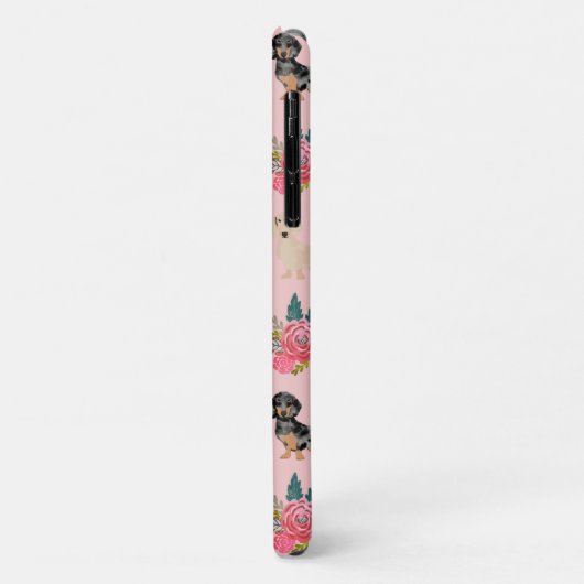 roze floraal Case-Mate iPhone case (Achterkant/links)