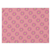 Roze floraal tafelkleed (Voorkant (Horizontaal))