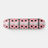 Roze Florah Persoonlijk Skateboard (Horizontaal)