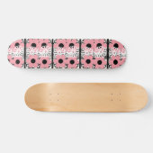 Roze Florah Persoonlijk Skateboard (Horizontaal)