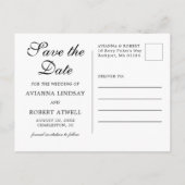 Roze Floral 3 Foto Weddenschap Save the Date Aankondigingskaart (Achterkant)