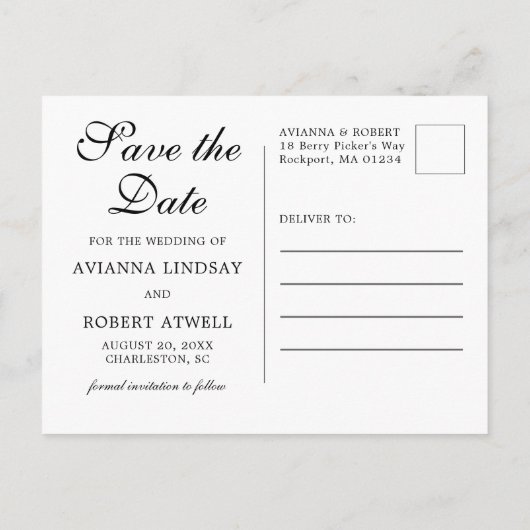 Roze Floral 3 Foto Weddenschap Save the Date Aankondigingskaart (Achterkant)