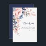 Roze Floral 60th Birthday Bedankkaart<br><div class="desc">Pink Floral 60th Birthday bedankkaart die u gemakkelijk kunt aanpassen door op de knop "Personaliseren" te klikken. TIP: Voeg onze gratis of overeenkomende items in onze winkel collectie hieronder met dit ontwerp</div>