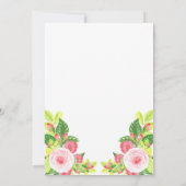 Roze Floral 70e verjaardag van de geboorte Kaart (Achterkant)