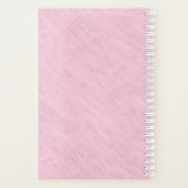 Roze Floral - Aangepaste voornaam Planner (Achterkant)