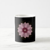 Roze Floral Abstract Koffiemok (Center)