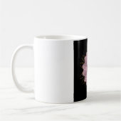 Roze Floral Abstract Koffiemok (Links)
