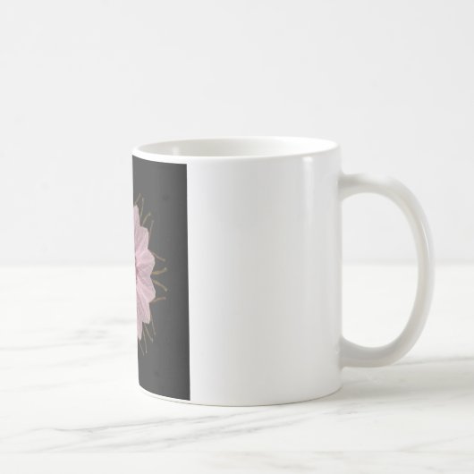 Roze Floral Abstract Koffiemok (Rechts)