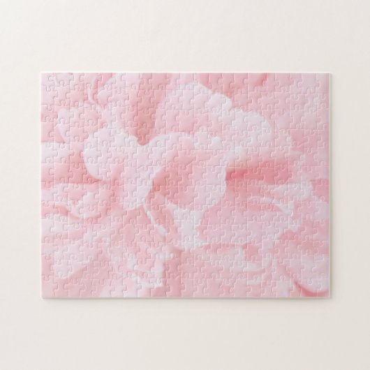 Roze Floral Abstract Legpuzzel (Horizontaal)