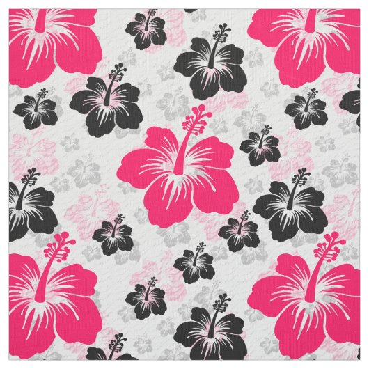 Roze Floral Abstract Stof (Swatch)