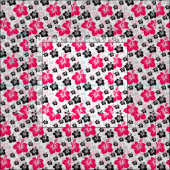 Roze Floral Abstract Stof (Delen)