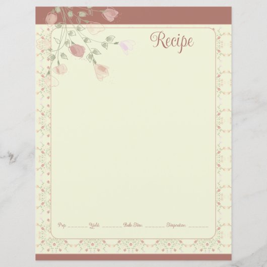 Roze Floral Accented (Achterkant)