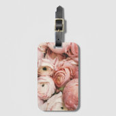 Roze Floral Air Freshener Bagagelabel (Voorkant (verticaal))