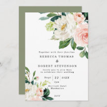 roze floral and greenery rustic boho bruiloft