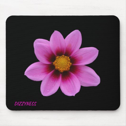 Roze Floral Art Muismat (Voorkant)